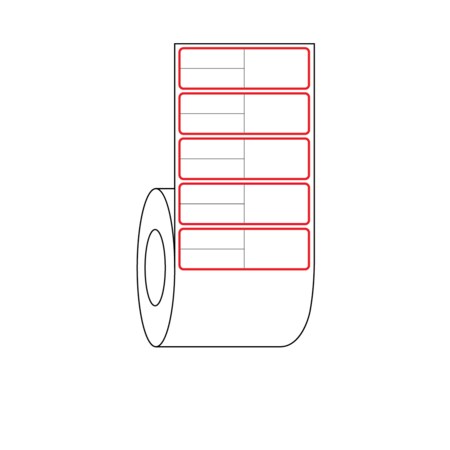 Nevs Meditech - Multi Set label - Knife-Cut 1-1/4 x 4, PK8 CB-MEDI-1SRB